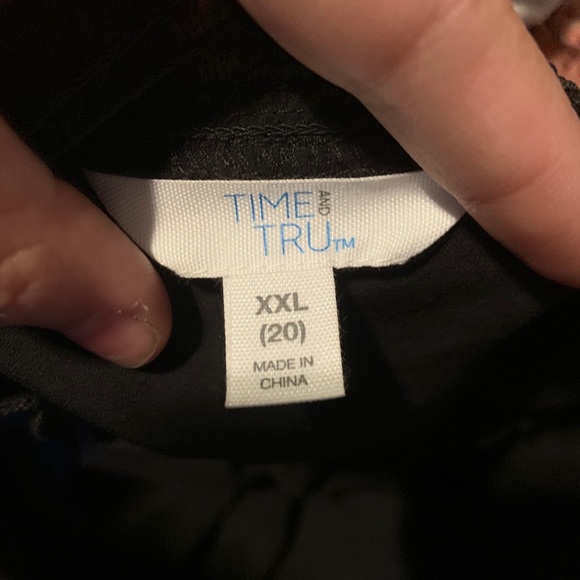 NWT Time and tru handkerchief hem black dress - Picture 5 of 7